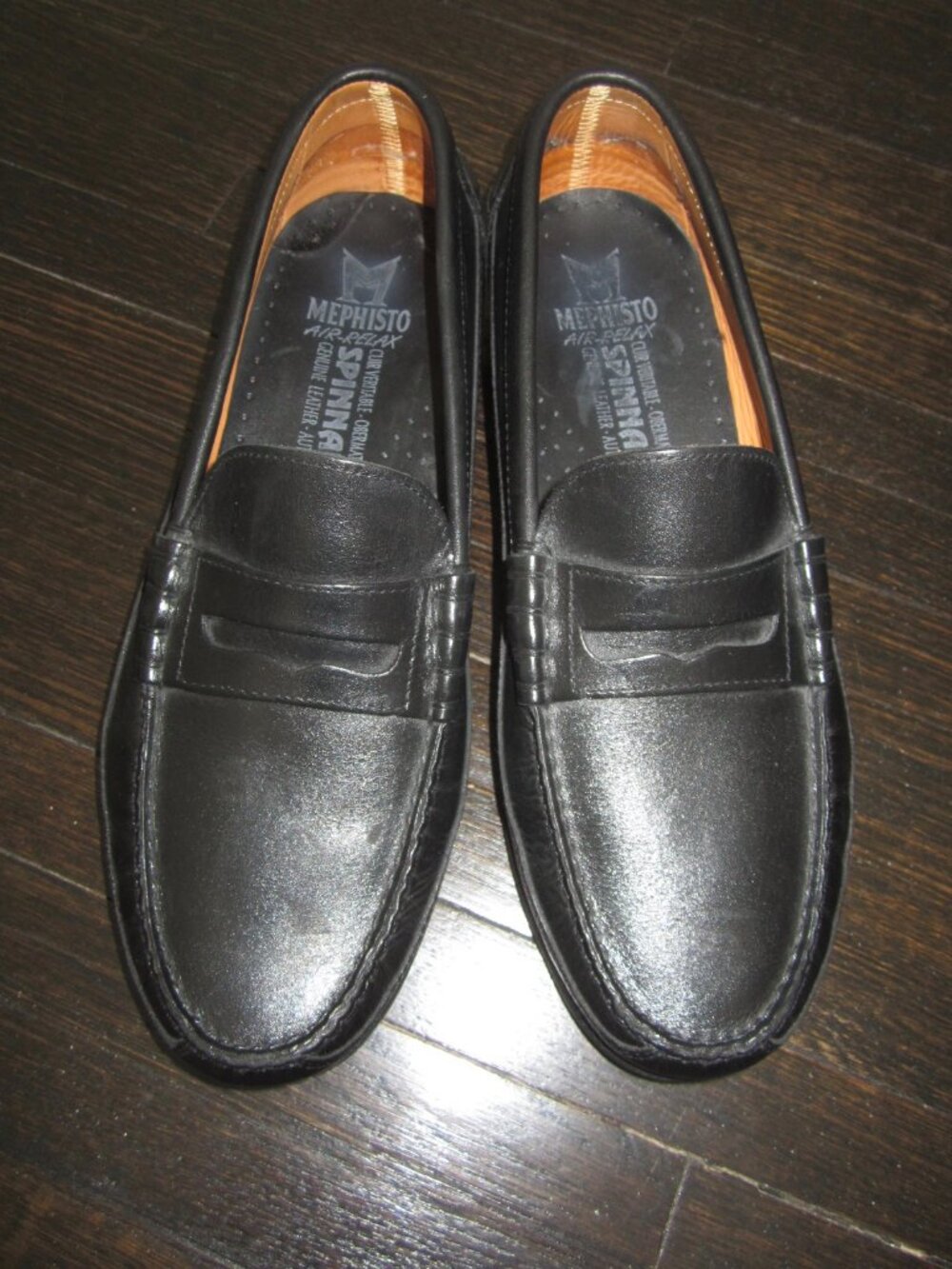 MEPHISTO CAP VERT Black Leather Loafers Shoes Men’s 9 1/2 - Picture 4 of 14